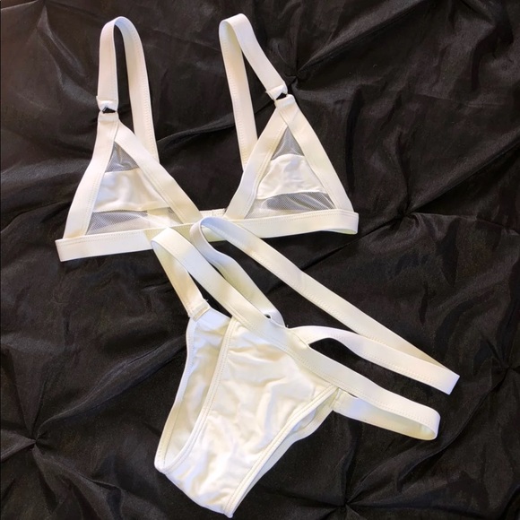 Zaful Other - Zaful Mesh Bikini Set